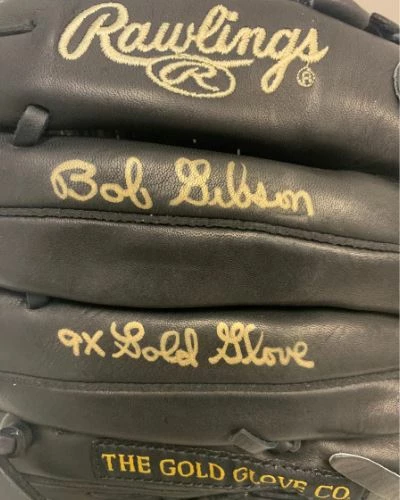 Fan Cave Sports Autographed Memorabilia Bob Gibson St Louis Cardinals Autographed Rawlings Gold Glove W/ Inscription And Display Case - PSA COA 2 Fan Cave Sports Autographed Memorabilia Bob Gibson St Louis Cardinals Autographed Rawlings Gold Glove W/ Inscription And Display Case - PSA COA