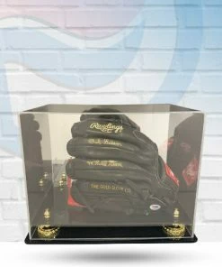 Fan Cave Sports Autographed Memorabilia Bob Gibson St Louis Cardinals Autographed Rawlings Gold Glove W/ Inscription And Display Case - PSA COA