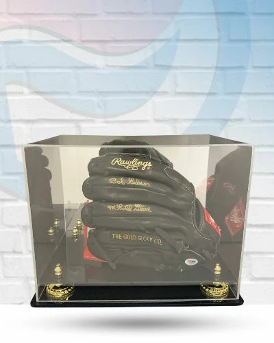 Fan Cave Sports Autographed Memorabilia Bob Gibson St Louis Cardinals Autographed Rawlings Gold Glove W/ Inscription And Display Case - PSA COA 1 Fan Cave Sports Autographed Memorabilia Bob Gibson St Louis Cardinals Autographed Rawlings Gold Glove W/ Inscription And Display Case - PSA COA