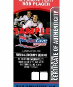 Fan Cave Sports Bob Plager St Louis Blues Autographed Light Blue Jersey 8x10 Photo - COA 5 Fan Cave Sports Bob Plager St Louis Blues Autographed Light Blue Jersey 8x10 Photo - COA