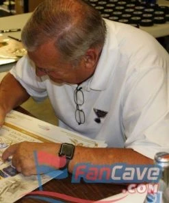 Fan Cave Sports Bob Plager St Louis Blues Autographed Light Blue Jersey 8x10 Photo - COA