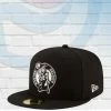 New Era Boston Celtics Black And White 59FIFTY Fitted Hat