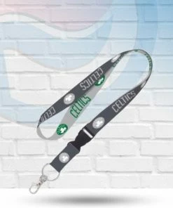 WinCraft Boston Celtics Gray Lanyard With Detachable Buckle