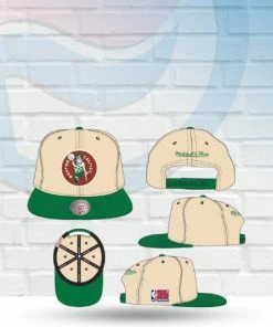 Mitchell & Ness Boston Celtics Mitchell And Ness 35th Anniversary Side Patch Snapback Hat