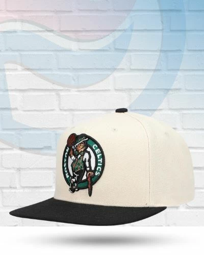 Mitchell & Ness Boston Celtics Mitchell And Ness Two Tone Core Basic Snapback Hat 1 Mitchell & Ness Boston Celtics Mitchell And Ness Two Tone Core Basic Snapback Hat