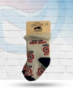 Michigan Boston Red Sox All Over Team Logo Bootie Socks Accessories