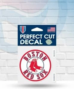 Michigan Boston Red Sox Perfect Cut Decal 4" X 4" Clearance