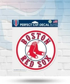 Michigan Boston Red Sox Perfect Cut Decal 8" X 8" Clearance