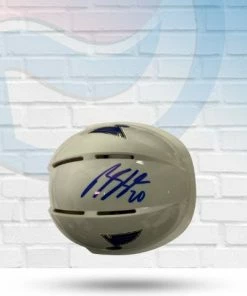 Fan Cave Sports Autographed Memorabilia Brandon Saad Autographed St Louis Blues Mini Replica Helmet - White