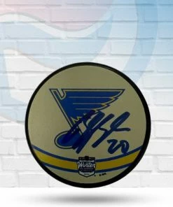 Fan Cave Sports Brandon Saad St Louis Blues Autographed 2022 Winter Classic Novelty Puck - COA