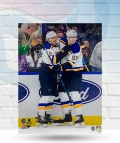 Fan Cave Sports Brayden Schenn And Colton Parayko St Louis Blues Dual Autographed 16x20 - COA Autographed Memorabilia