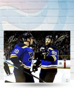 Fan Cave Sports Autographed Memorabilia Brayden Schenn And Ryan O'Reilly St Louis Blues Dual Autographed 16x20 - JSA