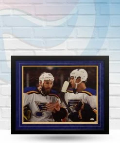 Fan Cave Sports Brayden Schenn And Ryan O'Reilly St Louis Blues Dual Autographed Framed 16x20 - JSA
