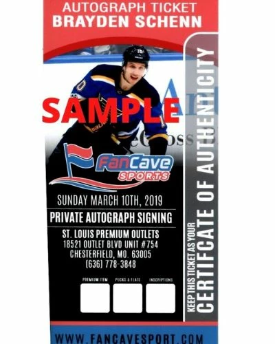 Fan Cave Sports Autographed Memorabilia Brayden Schenn St Louis Blues Autographed 2009 Draft Puck - COA 3 Fan Cave Sports Autographed Memorabilia Brayden Schenn St Louis Blues Autographed 2009 Draft Puck - COA