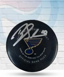 Fan Cave Sports Brayden Schenn St Louis Blues Autographed 2020 Official Game Puck - JSA Autographed Memorabilia
