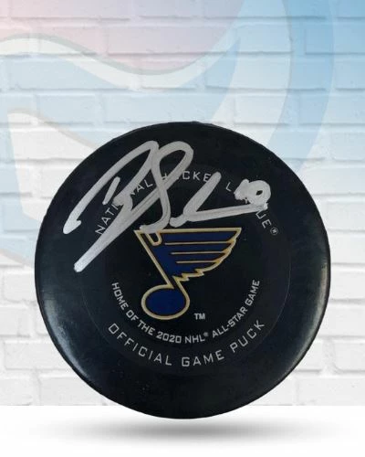 Fan Cave Sports Brayden Schenn St Louis Blues Autographed 2020 Official Game Puck - JSA Autographed Memorabilia 1 Fan Cave Sports Brayden Schenn St Louis Blues Autographed 2020 Official Game Puck - JSA Autographed Memorabilia