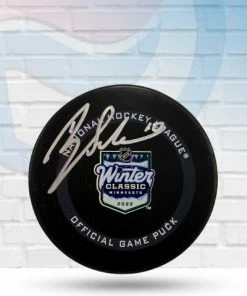 Fan Cave Sports Brayden Schenn St Louis Blues Autographed 2022 Winter Classic Official Game Puck - JSA Autographed Memorabilia
