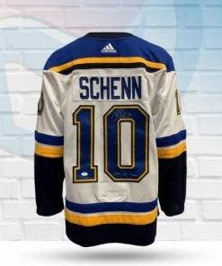 Fan Cave Sports Brayden Schenn St Louis Blues Autographed Adidas Away Jersey - JSA