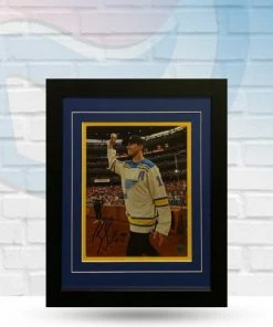 Fan Cave Sports Brayden Schenn St Louis Blues Autographed Framed 8x10 - COA Autographed Memorabilia