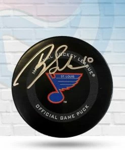 Fan Cave Sports Brayden Schenn St Louis Blues Autographed Retro Official Game Puck - JSA