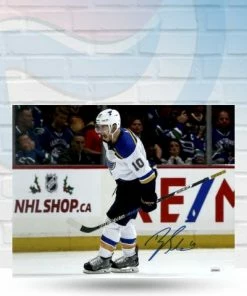Fan Cave Sports Brayden Schenn St Louis Blues Autographed Scream 11x14 Photo - JSA