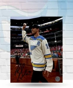 Fan Cave Sports Autographed Memorabilia Brayden Schenn St Louis Blues Autographed Waving 8x10 Photo - COA