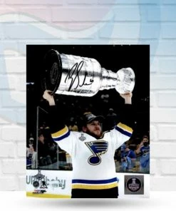 Fan Cave Sports Brayden Schenn St Louis Blues Black Autographed Stanley Cup Photo - COA