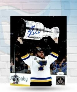 Fan Cave Sports Brayden Schenn St Louis Blues Blue Autographed Stanley Cup Photo - JSA Autographed Memorabilia