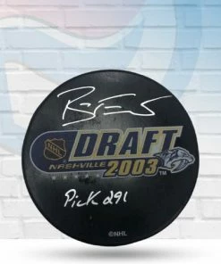Fan Cave Sports Brian Elliott Philadelphia Flyers Autographed 2003 Draft Puck W/ "Pick 291" Inscription - JSA Autographed Memorabilia