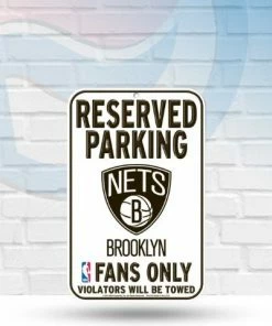 WinCraft Wall Signs Brooklyn Nets 11" X 17" Plastic Reserved Parking Sign