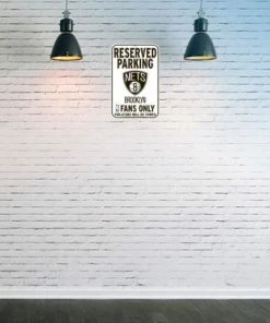 WinCraft Wall Signs Brooklyn Nets 11" X 17" Plastic Reserved Parking Sign