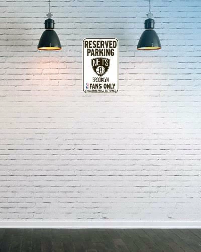 WinCraft Wall Signs Brooklyn Nets 11" X 17" Plastic Reserved Parking Sign 2 WinCraft Wall Signs Brooklyn Nets 11" X 17" Plastic Reserved Parking Sign