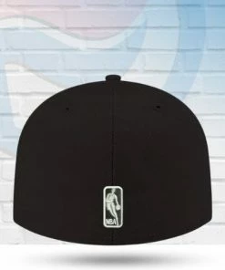 New Era Brooklyn Nets Black And White 59FIFTY Fitted Hat