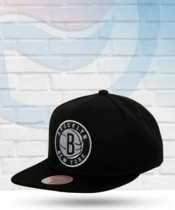 Mitchell & Ness Brooklyn Nets Core Basic Snapback Hat Hats