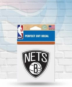 WinCraft Decals Brooklyn Nets Perfect Cut Decal 4" X 4"