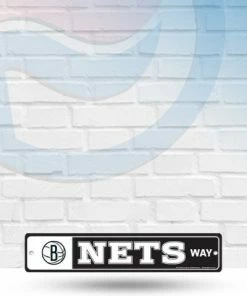 WinCraft Brooklyn Nets Street Zone Plastic Blvd Sign Wall Signs