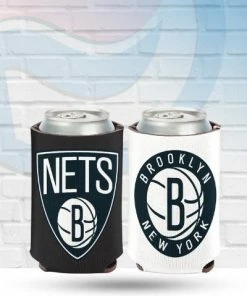 WinCraft Drinkware Brooklyn Nets Team Logo Can Koozie
