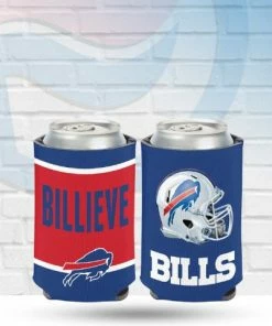 WinCraft Buffalo Bills Billieve Slogan Can Koozie Drinkware