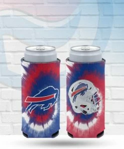 WinCraft Drinkware Buffalo Bills Tie Dye Slim Can Koozie