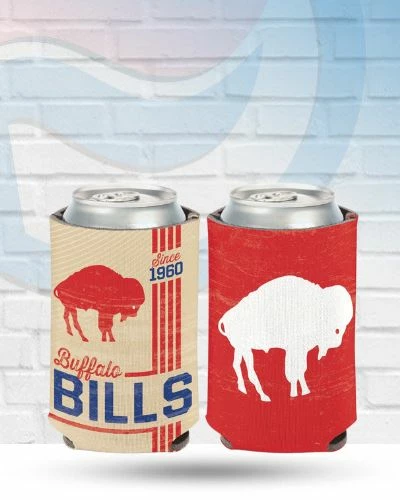 WinCraft Buffalo Bills Vintage Can Koozie 1 WinCraft Buffalo Bills Vintage Can Koozie