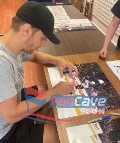 Fan Cave Sports Autographed Memorabilia Carl Gunnarsson St Louis Blues Autographed Retro Official Game Puck - COA