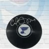 Fan Cave Sports Carl Gunnarsson St Louis Blues Autographed Logo Puck - COA