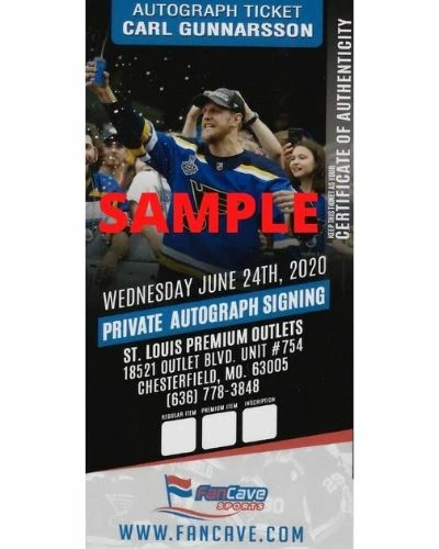 Fan Cave Sports Autographed Memorabilia Carl Gunnarsson St Louis Blues Autographed Retro Official Game Puck - COA 3 Fan Cave Sports Autographed Memorabilia Carl Gunnarsson St Louis Blues Autographed Retro Official Game Puck - COA