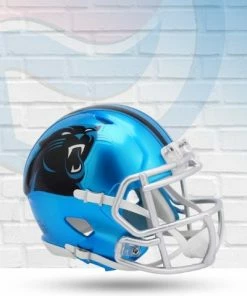 Score Here Carolina Panthers Flash Speed Riddell Mini Football Helmet