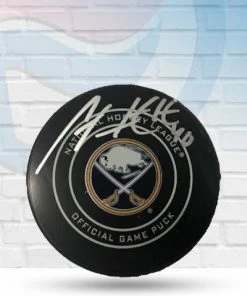 Fan Cave Sports Carter Hutton Buffalo Sabres Autographed Official Game Puck - COA Autographed Memorabilia