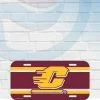 Central Michigan Chippewas Plastic License Plate Cover Automotive