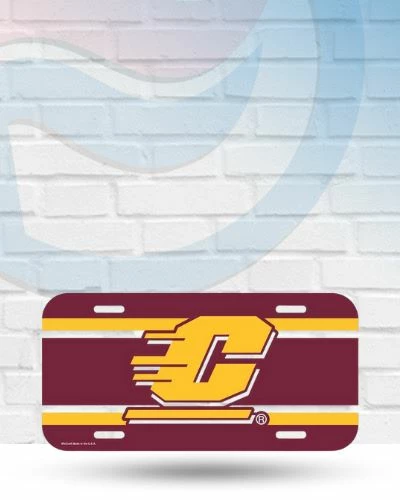 Central Michigan Chippewas Plastic License Plate Cover Automotive 1 Central Michigan Chippewas Plastic License Plate Cover Automotive