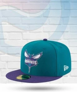 New Era Hats Charlotte Hornets Two Tone 59FIFTY Fitted Hat