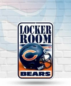 WinCraft Wall Signs Chicago Bears 11" X 17" Plastic Locker Room Sign