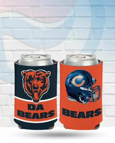 WinCraft Chicago Bears Da Bears Slogan Can Koozie Drinkware 1 WinCraft Chicago Bears Da Bears Slogan Can Koozie Drinkware
